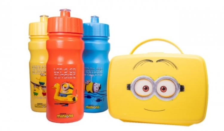 Os squeezes e a lancheira serão vendidos junto com o Combo Bob's Play / imagem: divulgação
